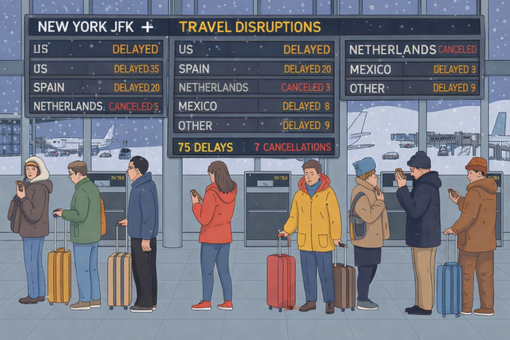 Travel Disruptions at New York JFK