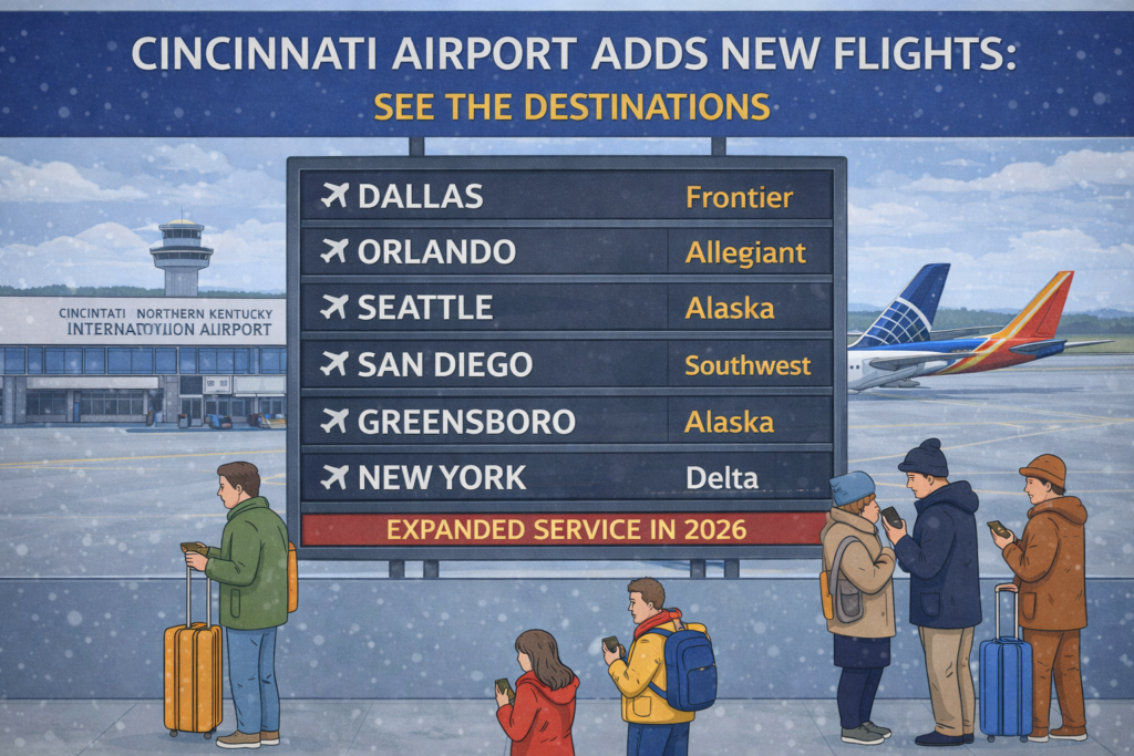 Cincinnati Airport Adds New Flights: See the Destinations