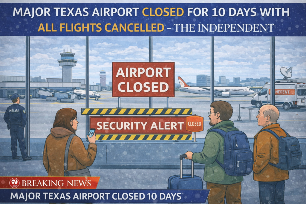 Major Texas Airport to Remain Closed for 10 Days With All Flights Canceled