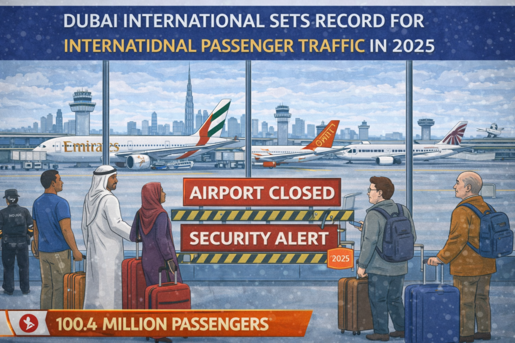 Dubai International Sets Record for International Passenger Traffic in 2025