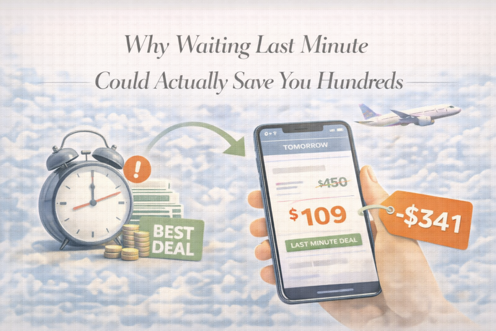 Why Waiting Last Minute Could Actually Save You Hundreds