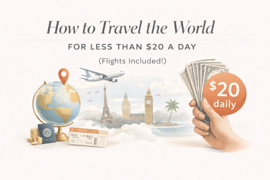 How to Travel the World for Less Than $20 a Day (Flights Included!)