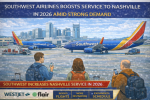Southwest Airlines Expands Nashville Flights in 2026: New Nonstop Routes to Reno, El Paso, and Boston