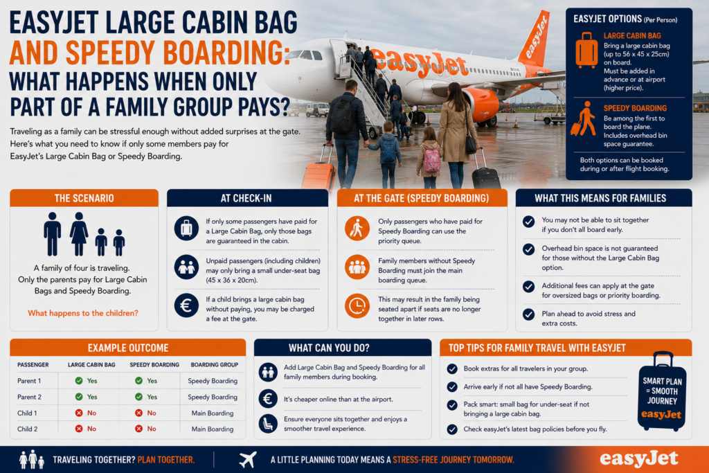 EasyJet Large Cabin Bag and Speedy Boarding