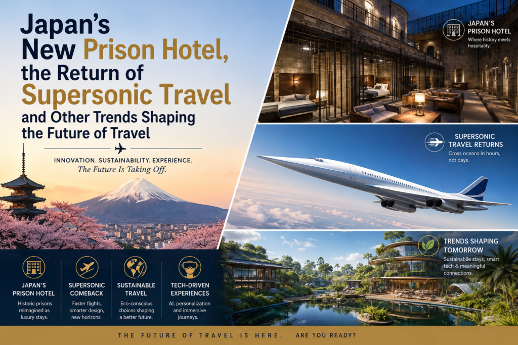 Japan’s New Prison Hotel, the Return of Supersonic Travel
