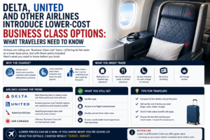 Delta, United and Other Airlines Introduce Lower-Cost Business Class Options