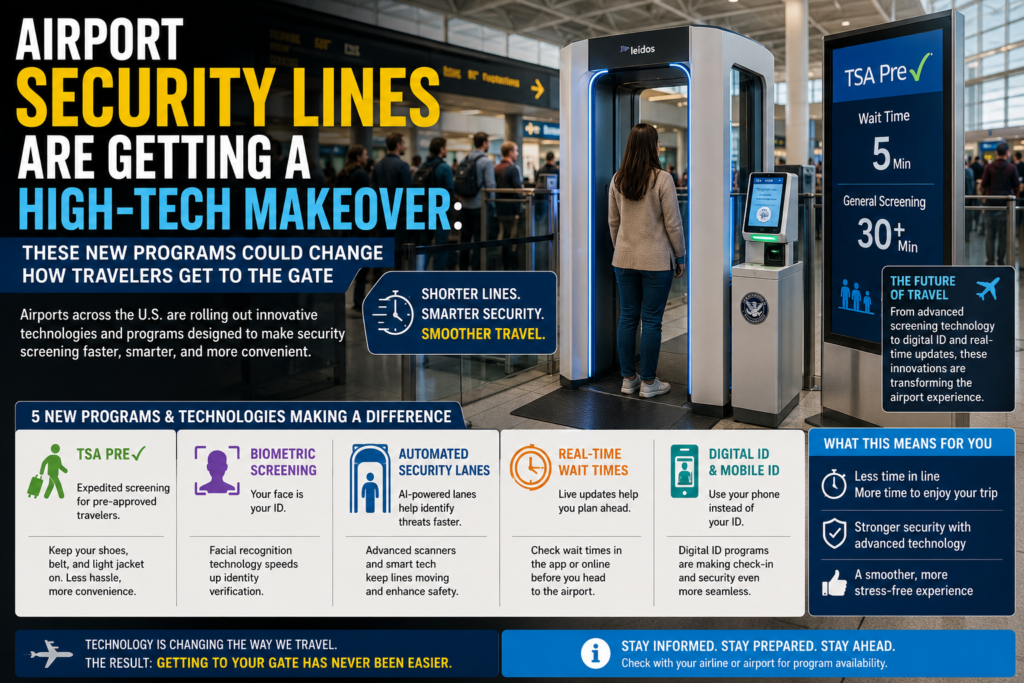Airport Security Lines Are Getting a High-Tech Makeover
