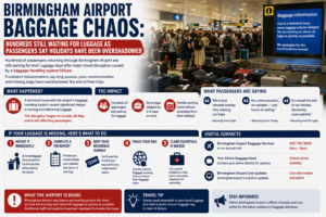 Birmingham Airport Baggage Chaos Hundreds Still Waiting for Luggage as Passengers Say Holidays Have Been Overshadowed
