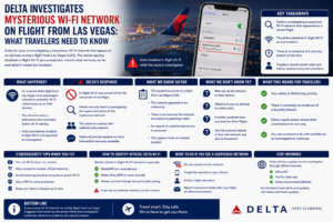 Delta Investigates Mysterious Wi-Fi Network on Flight From Las Vegas What Travelers Need to Know
