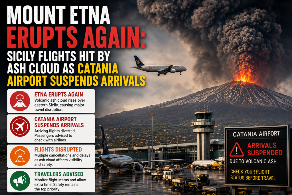 Mount Etna Erupts Again