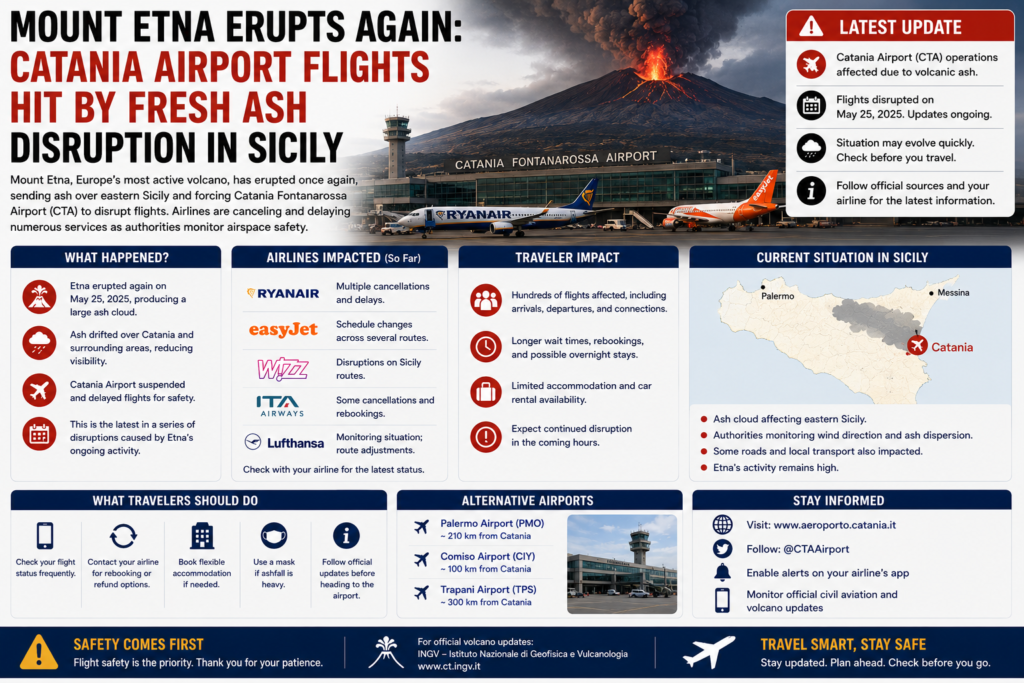 Mount Etna Erupts Again