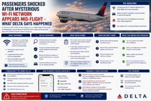 Passengers Shocked After Mysterious Wi-Fi Network Appears Mid-Flight - What Delta Says Happened