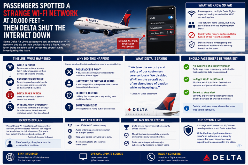 Passengers Spotted a Strange Wi-Fi Network at 30,000 Feet