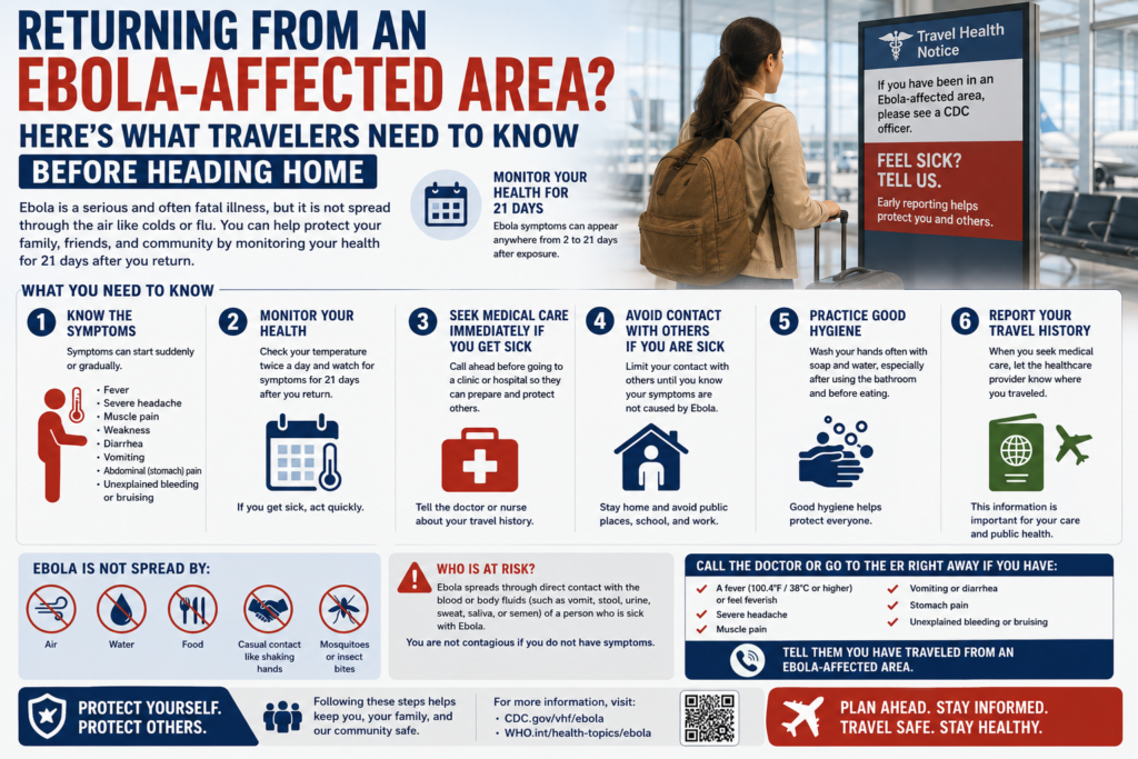 Returning From an Ebola-Affected Area Here’s What Travelers Need to Know Before Heading Home