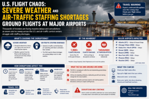 U.S. Flight Chaos Severe Weather and Air-Traffic Staffing Shortages Ground Flights at Major Airports