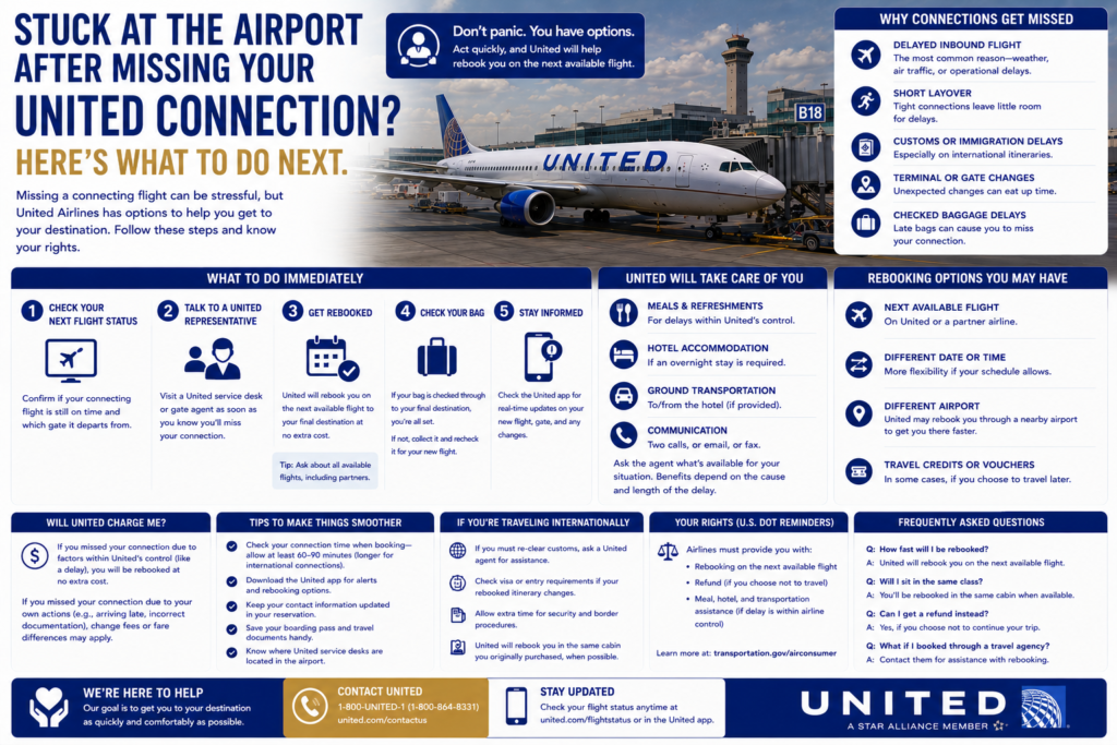 United Airlines Connection Missed Here's Exactly What to Do Next